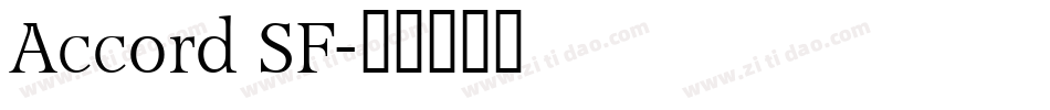 Accord SF字体转换